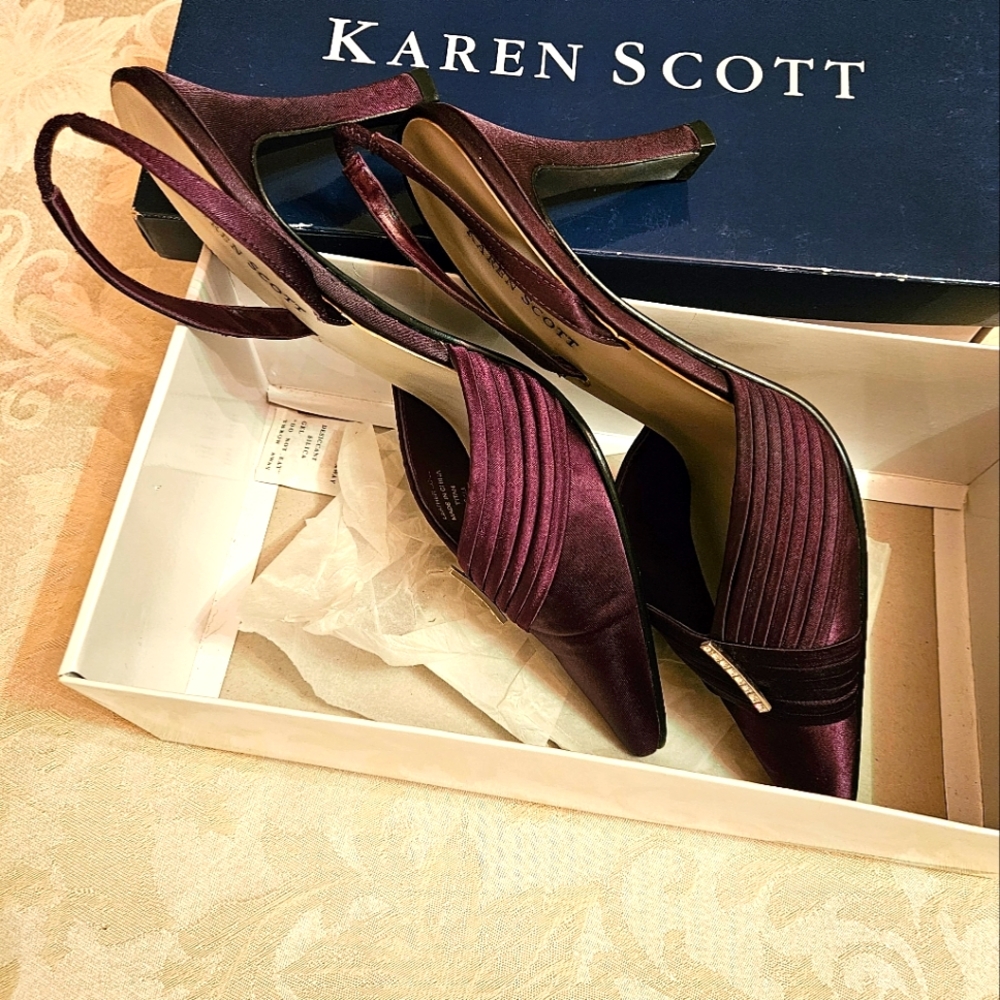 Purple Satin Shoes